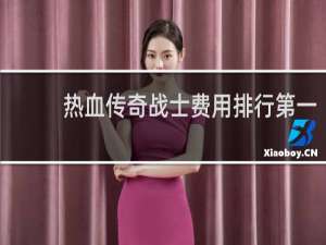 热血传奇战士费用排行第一