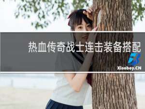热血传奇战士连击装备搭配