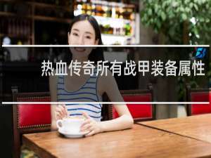热血传奇所有战甲装备属性