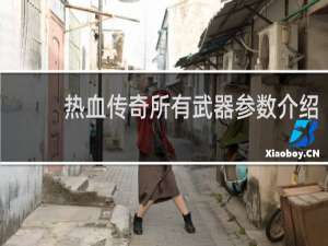 热血传奇所有武器参数介绍