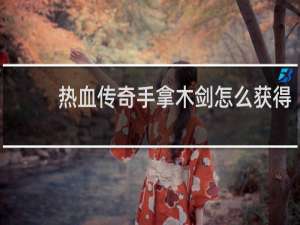 热血传奇手拿木剑怎么获得
