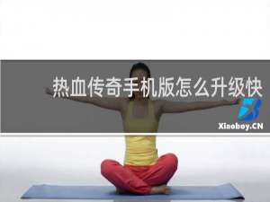 热血传奇手机版怎么升级快