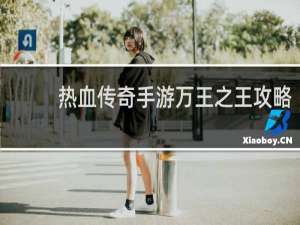 热血传奇手游万王之王攻略