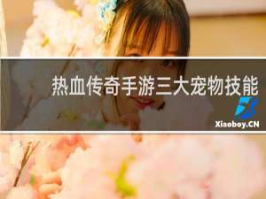 热血传奇手游三大宠物技能