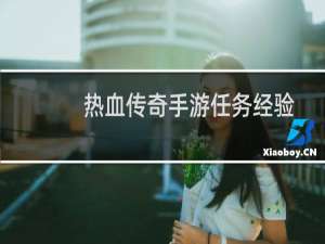 热血传奇手游任务经验