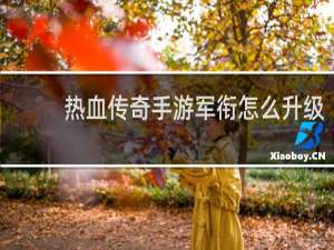 热血传奇手游军衔怎么升级