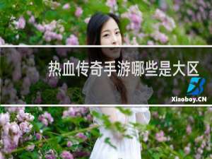 熱血傳奇手游哪些是大區