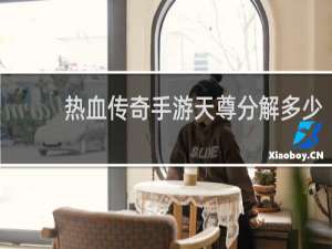 热血传奇手游天尊分解多少