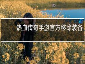 热血传奇手游官方移除装备
