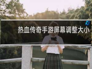 热血传奇手游屏幕调整大小