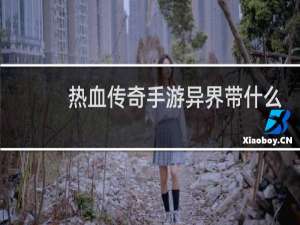 热血传奇手游异界带什么