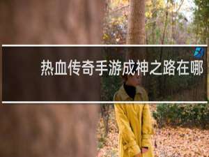 热血传奇手游成神之路在哪