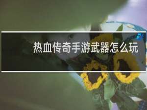 热血传奇手游武器怎么玩