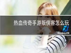 热血传奇手游版侠客怎么玩