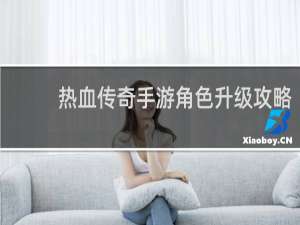 热血传奇手游角色升级攻略