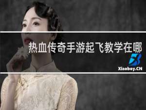 热血传奇手游起飞教学在哪
