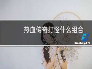 热血传奇打怪什么组合
