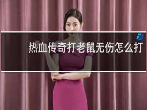 热血传奇打老鼠无伤怎么打