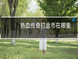 热血传奇打金币在哪里