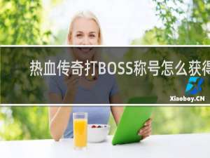热血传奇打BOSS称号怎么获得