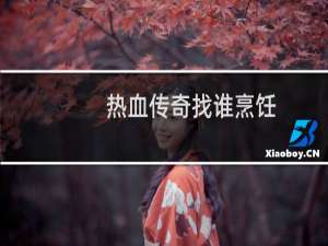 热血传奇找谁烹饪