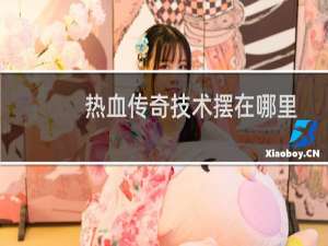 热血传奇技术摆在哪里