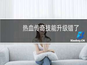 热血传奇技能升级错了