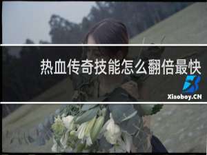 熱血傳奇技能怎么翻倍最快