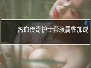 热血传奇护士套装属性加成