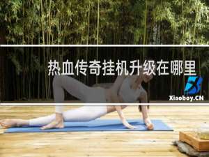 热血传奇挂机升级在哪里