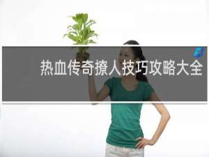 热血传奇撩人技巧攻略大全