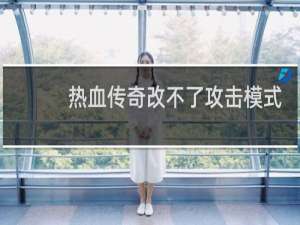 热血传奇改不了攻击模式