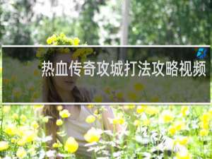 热血传奇攻城打法攻略视频