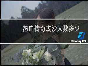 热血传奇攻沙人数多少