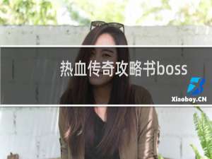 热血传奇攻略书boss