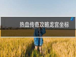 热血传奇攻略龙宫坐标
