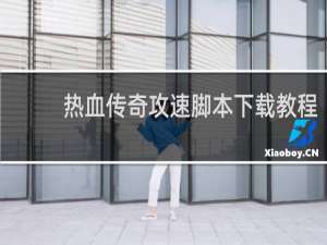 热血传奇攻速脚本下载教程