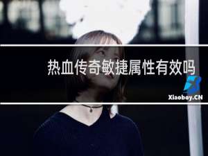 热血传奇敏捷属性有效吗