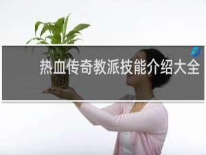 热血传奇教派技能介绍大全