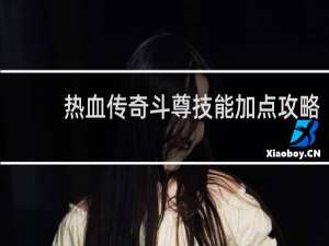 热血传奇斗尊技能加点攻略