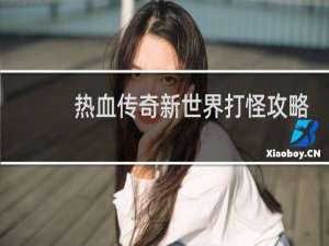 热血传奇新世界打怪攻略