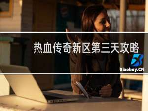 热血传奇新区第三天攻略