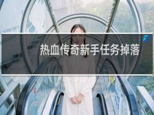 热血传奇新手任务掉落