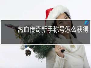 热血传奇新手称号怎么获得