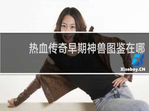 热血传奇早期神兽图鉴在哪