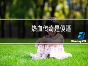 热血传奇是傻逼