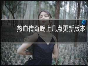 热血传奇晚上几点更新版本