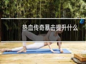 热血传奇暴击提升什么