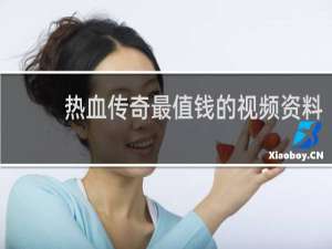 热血传奇最值钱的视频资料