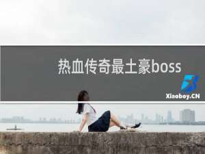 热血传奇最土豪boss